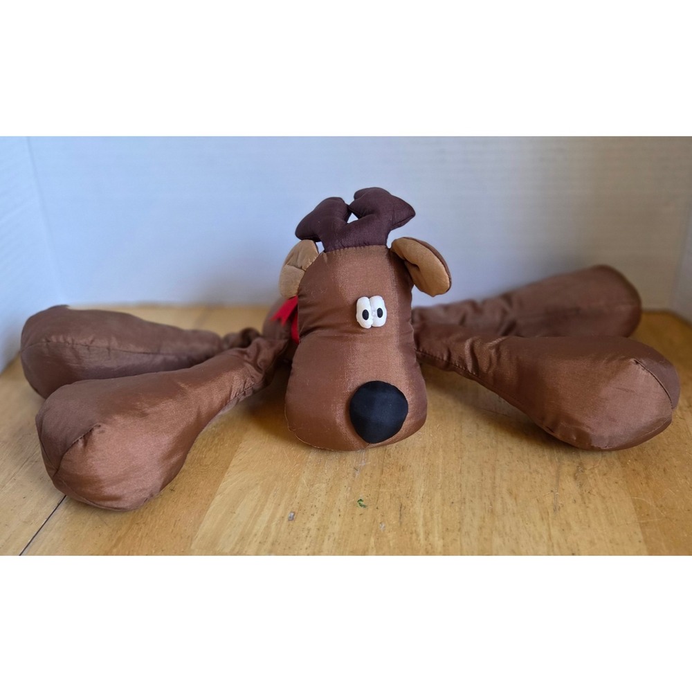 Vintage Hallmark Rodney The Reindeer Nylon Parachute Plush 1980s Floppy